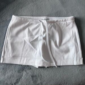 Aritzia Sunday Best White Drawstring Skort